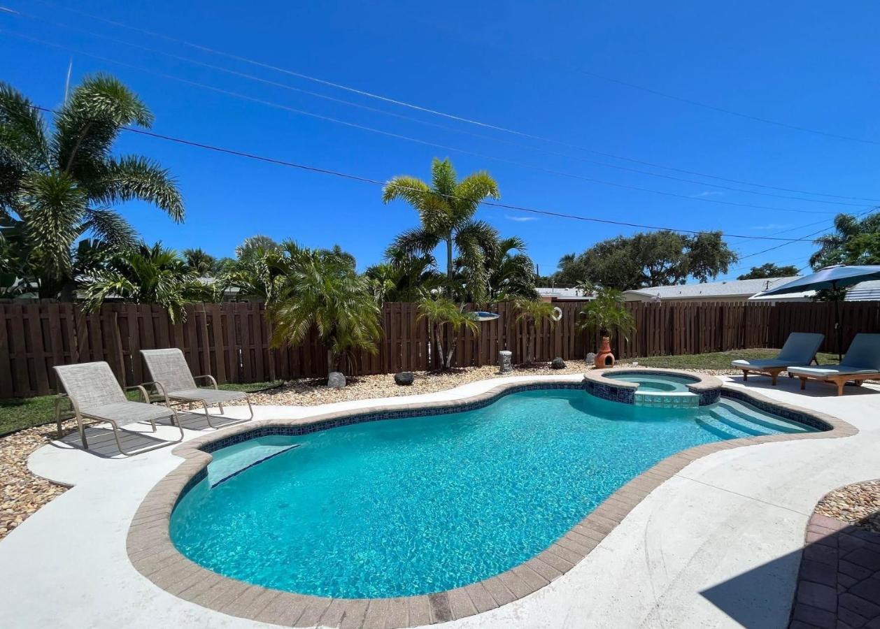 Paradise 4 Min To The Beach With Private Heated Pool 데어필드 비치 외부 사진