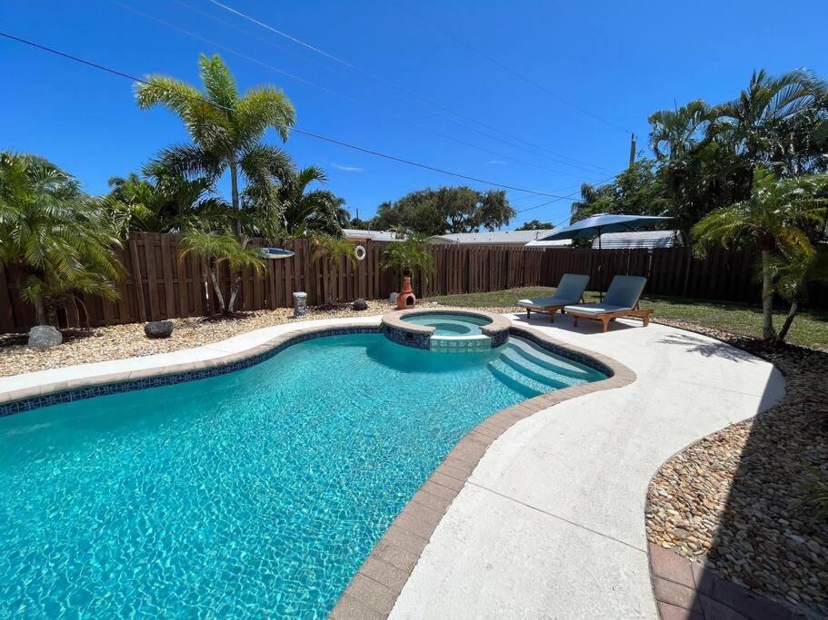 Paradise 4 Min To The Beach With Private Heated Pool 데어필드 비치 외부 사진
